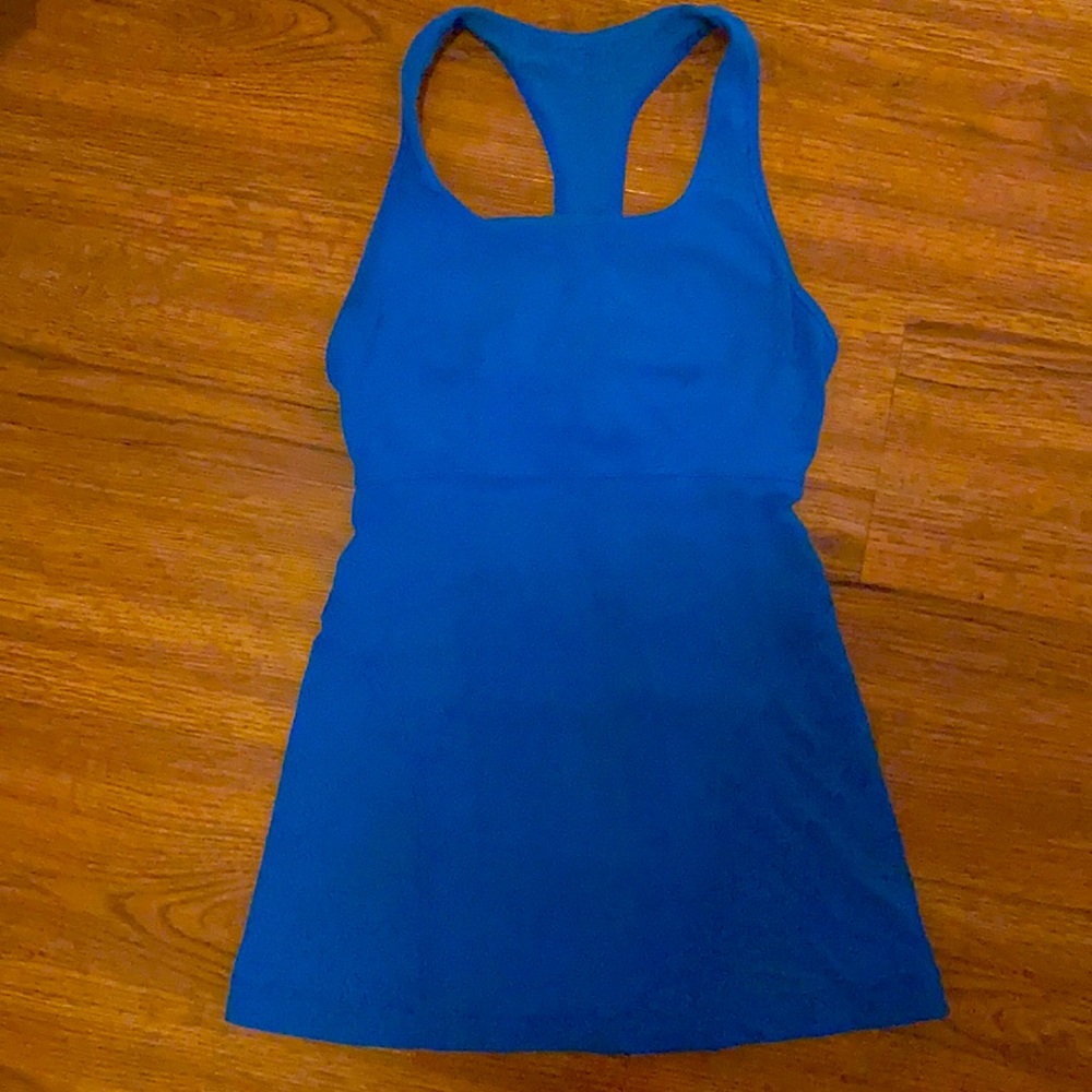 Royal blue racer back lululemon tank